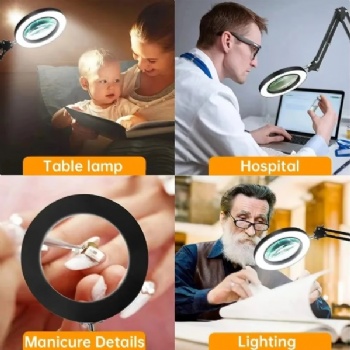  Magnifying glass LED table lamp	